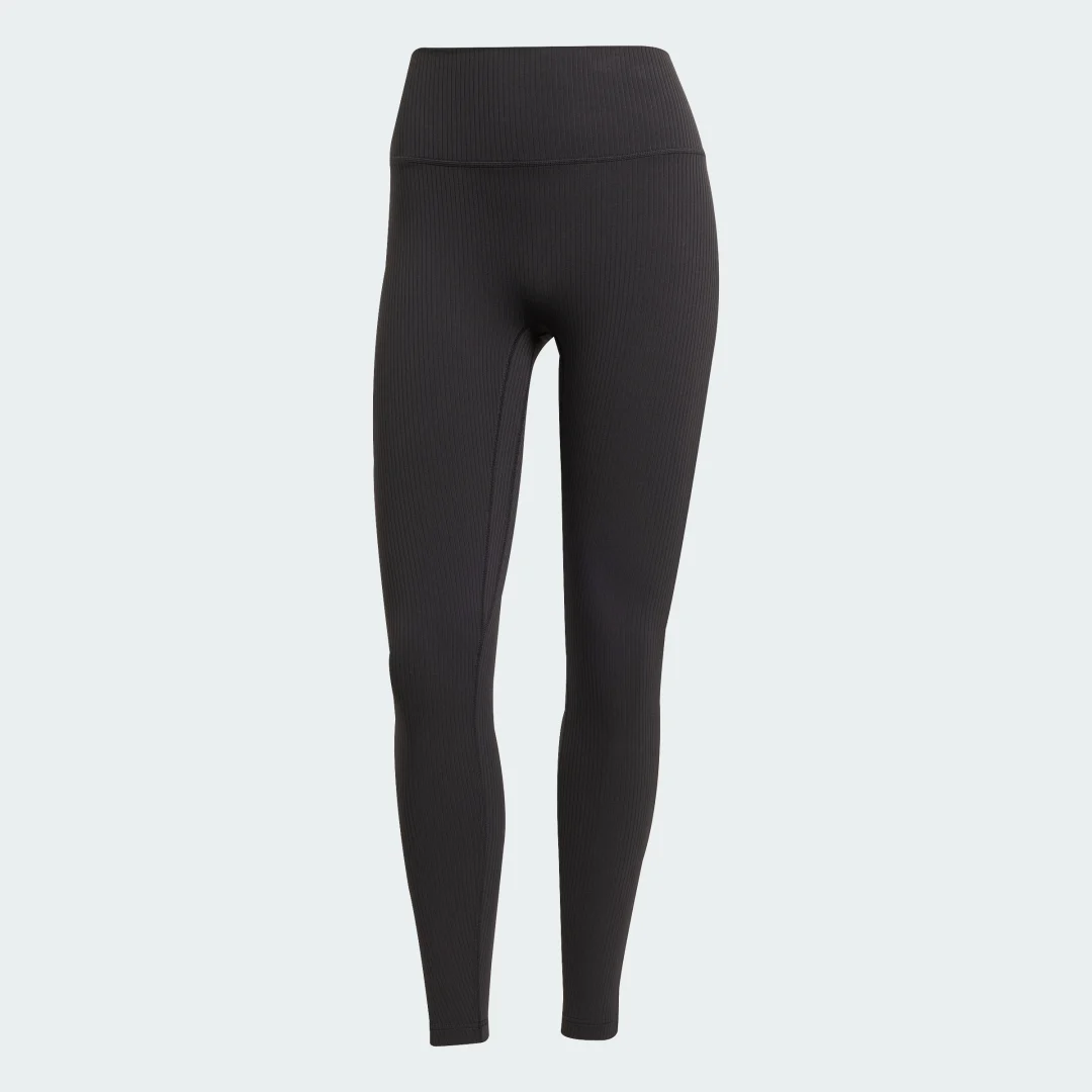 Detalle 2 de Mallas de canalé 7/8 adidas All Me – Negro