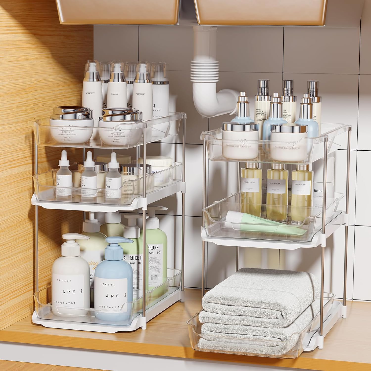 Detalle de Delamu 3-Tier Under Sink Organizer 21x33.5x38 cm
