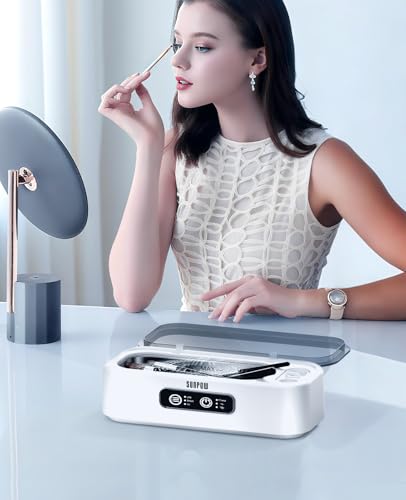 Detalle de SUNPOW Ultrasonic Cleaner Glasses – Dual Frequency Dual Tank (45kHz) for Jewellery & Contact Lenses