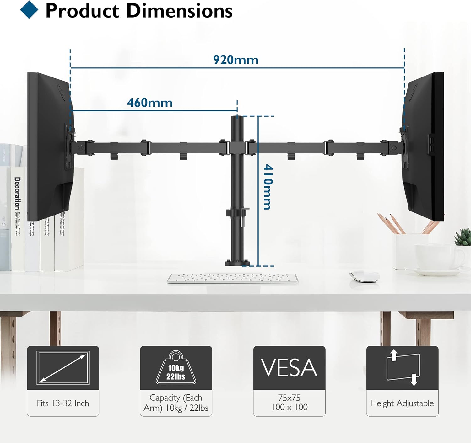 Thumbnail 6 de BONTEC Monitorhalterung für 10 kg 2er Set
