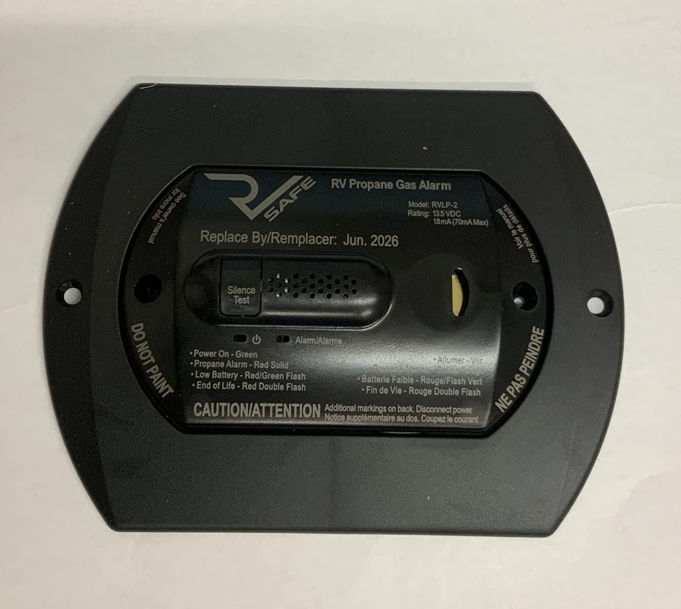 Thumbnail 5 de RV Safe RVLP-2B 2-Wire Propane Gas Alarm (Black)