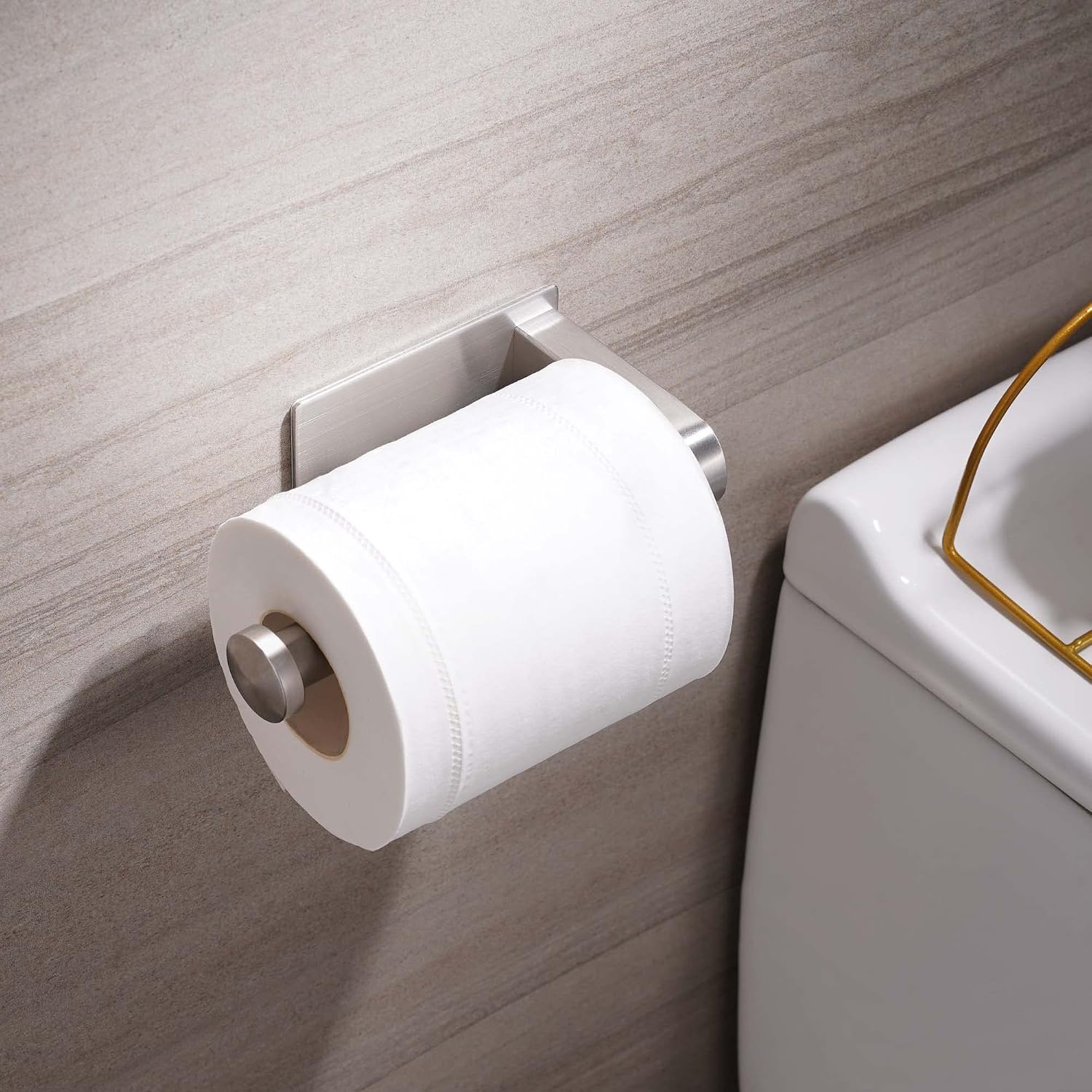 Detalle de Aikzik Toilet Roll Holder Wall Mounted 304 Stainless Steel 📜??
