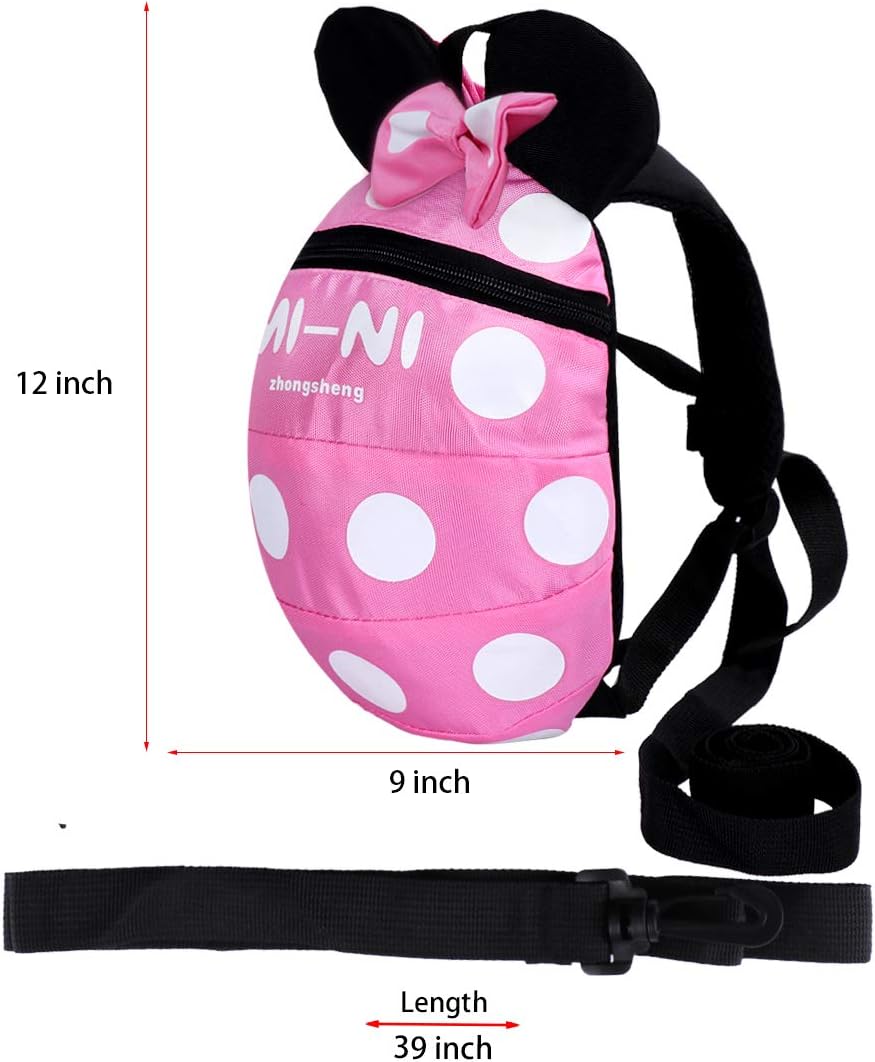 Thumbnail 2 de Baby Toddler Safety Harness Backpack (Pink, 1–5 Years) with Reins Leash