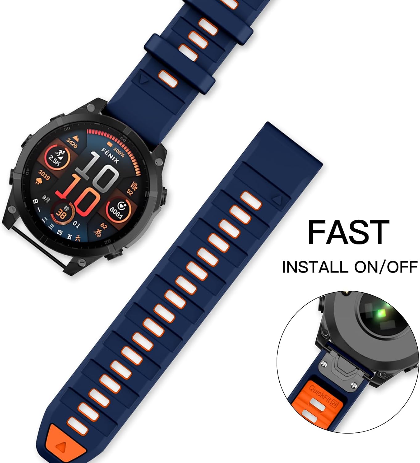 Detalle de OVERSTEP Strap for Fenix 8 51mm replacement band