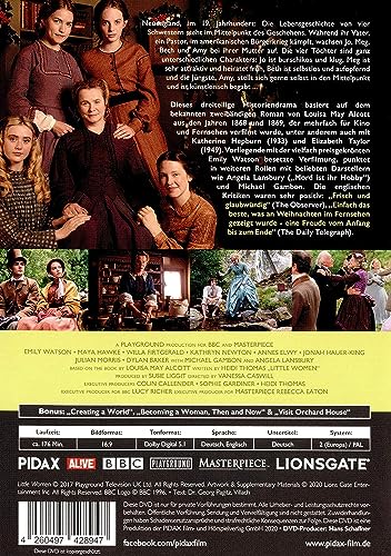 Thumbnail 1 de Little Women – Dreiteilige Romanverfilmung des Bestsellers von Louisa May Alcott (2 DVDs) von WME Home Entertainment