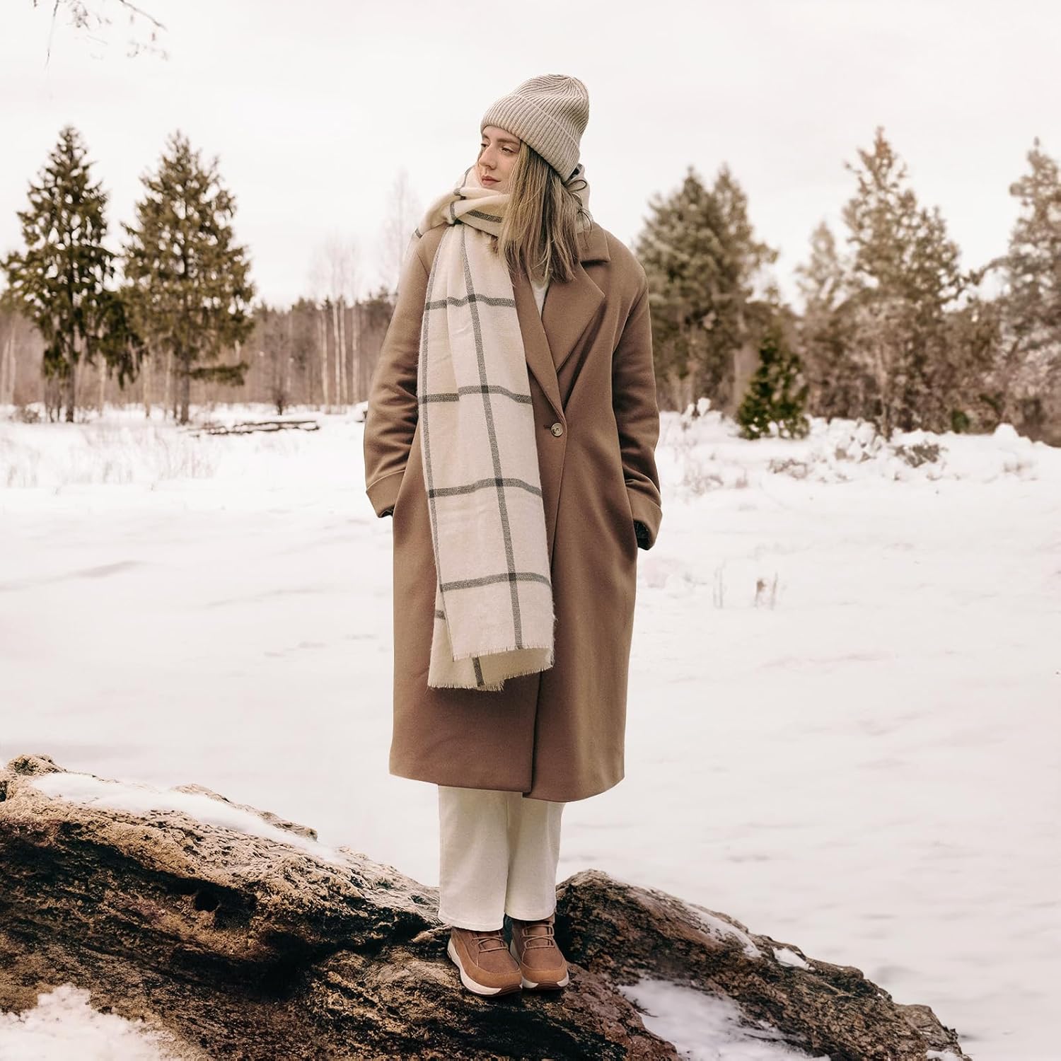 Thumbnail 5 de FitVille Damen Winterstiefel Extra Weit – Gefütterte Kurzschaft-Stiefel mit Klettverschluss