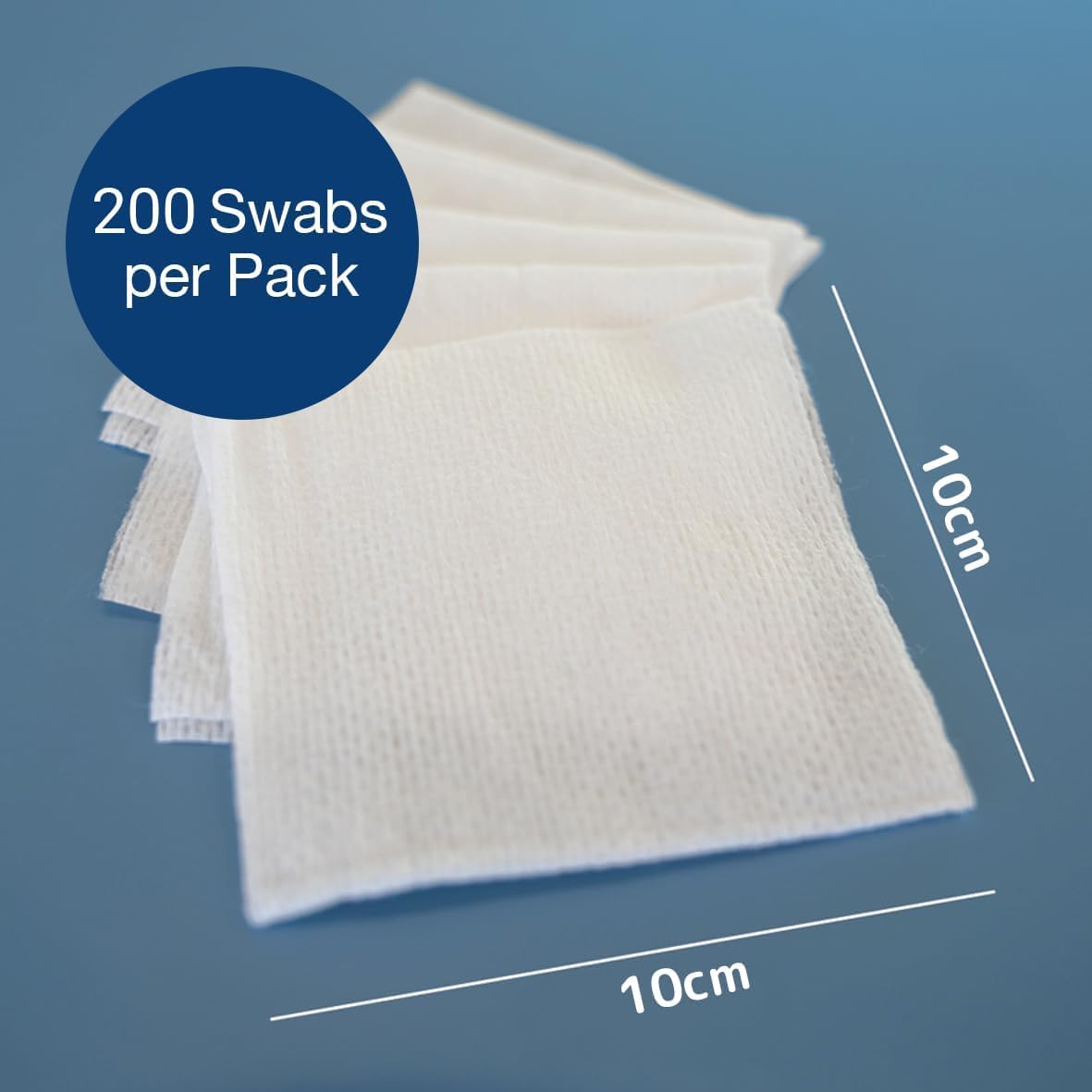 Thumbnail 2 de ABENA Gauze Pads 10x10cm (200 Pack) – Non-Sterile, Non-Adhesive, Soft 4-Ply Absorbent Dressings