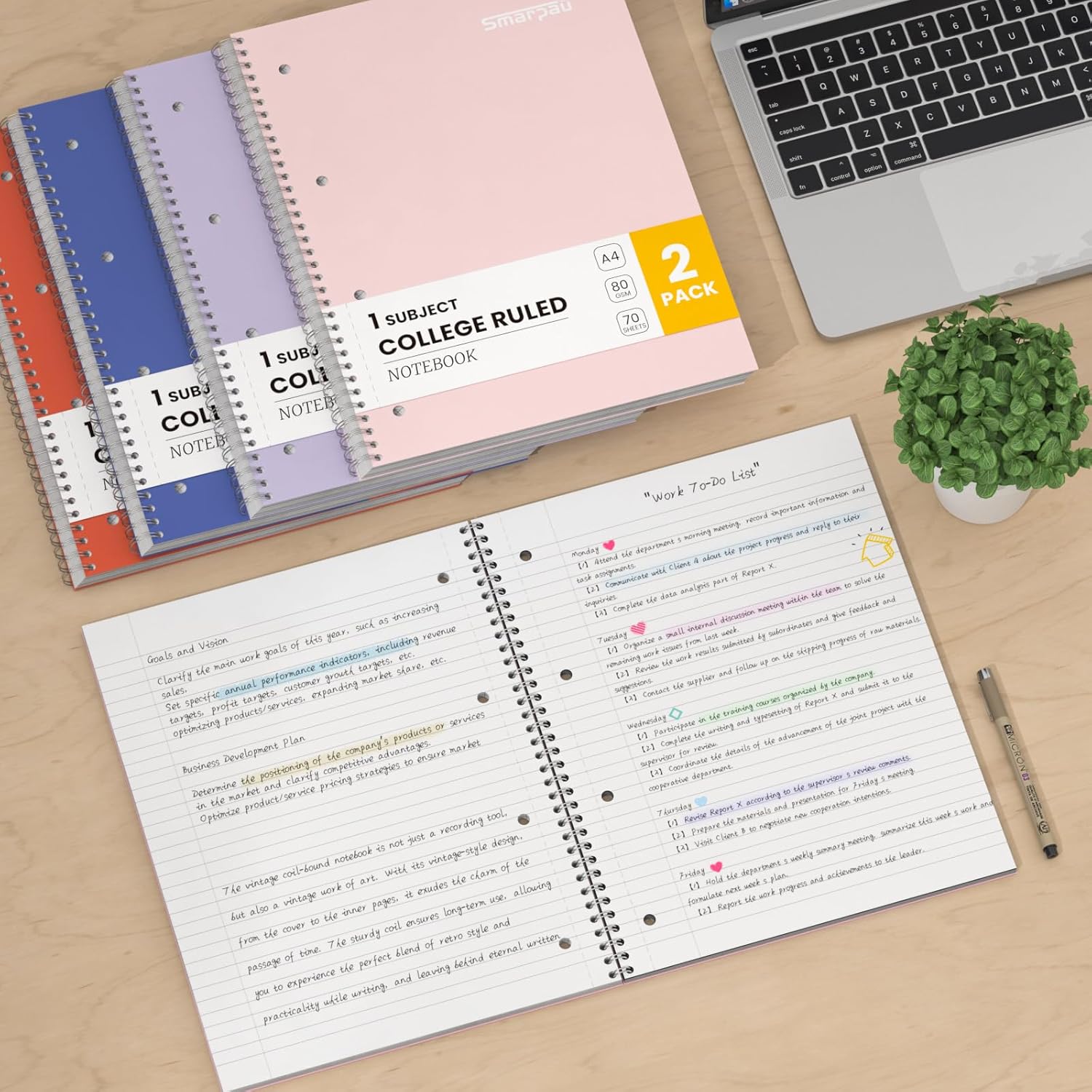 Thumbnail 5 de Smarpau Notebook A4 8 mm Lined
