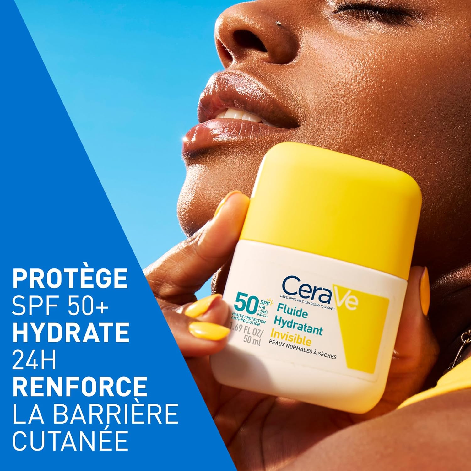 Detalle 2 de CeraVe Fluide Hydratant Invisible SPF 50 Visage – Haute Protection
