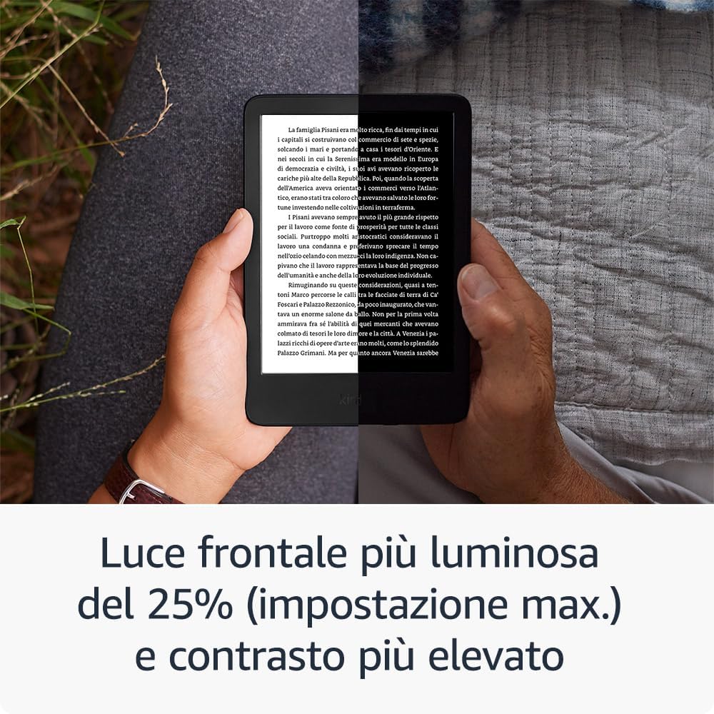 Thumbnail 2 de Amazon Kindle (ultimo modello) Verde Matcha – schermo antiriflesso da 6”, illuminazione frontale regolabile e 16 GB con pubblicità