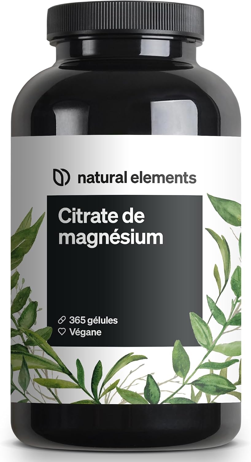Thumbnail 6 de Natural Elements Citrate de Magnésium Premium (2320 mg, 360 mg de magnésium élémentaire) – 180 gélules