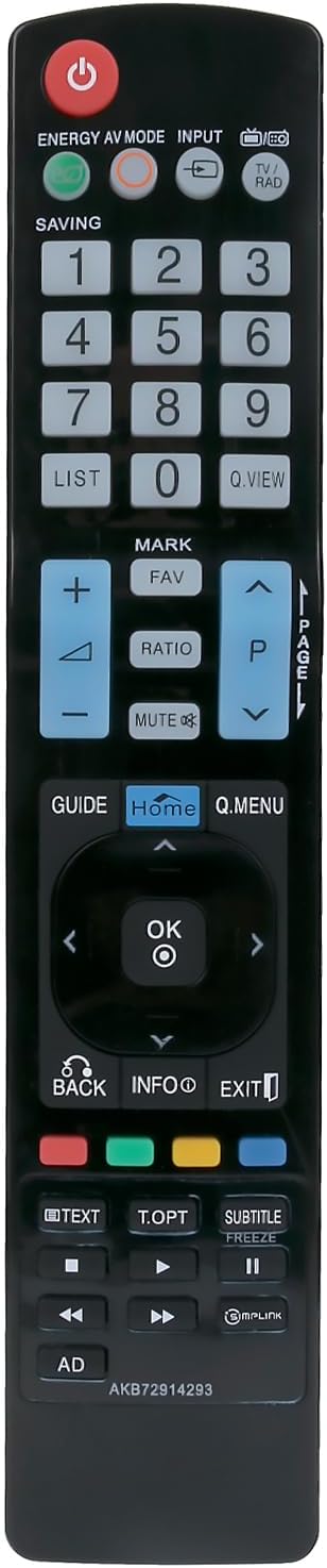 Detalle de AKB72914293 Replacement Remote for LG Plasma TV