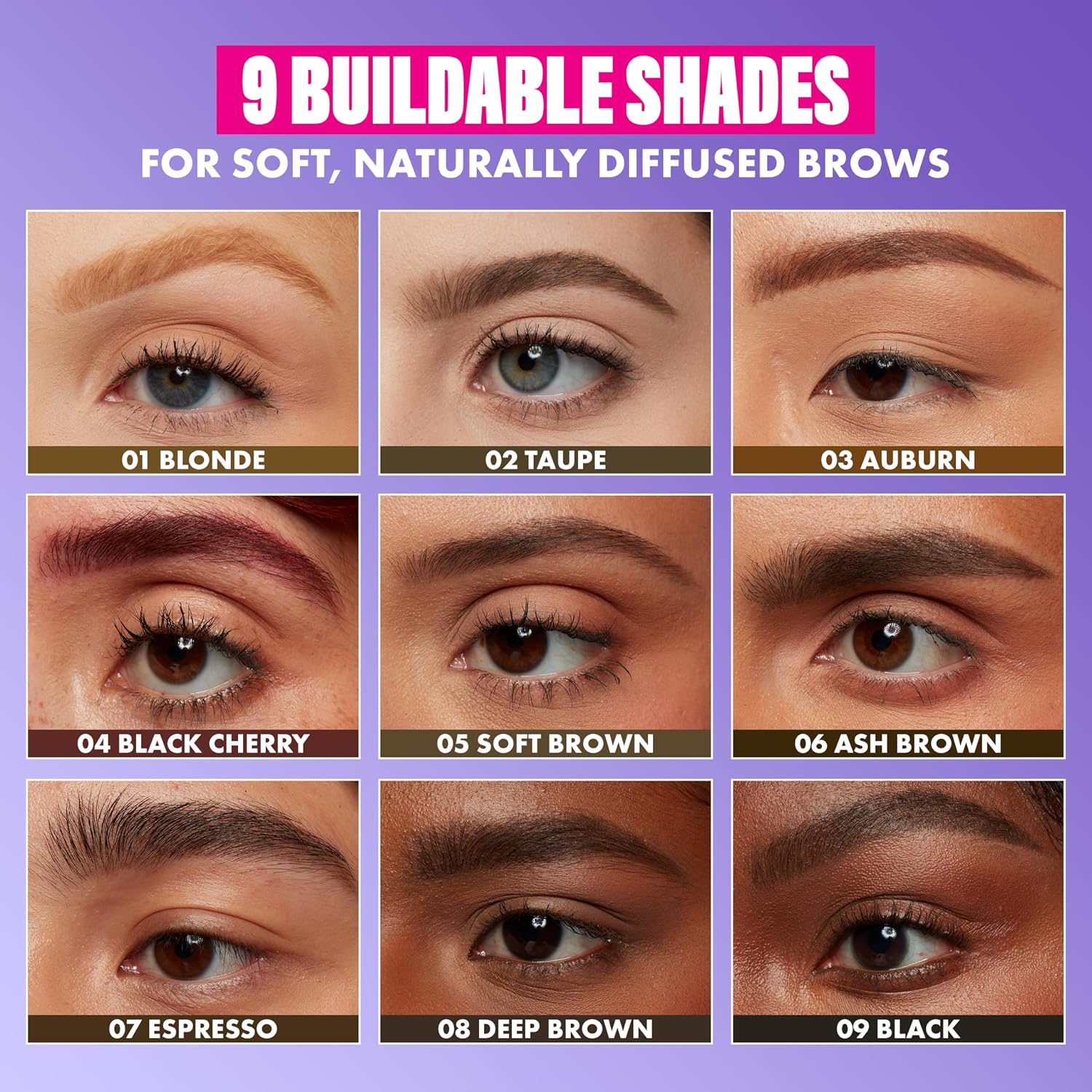 Detalle de NYX Powder Louder Brow Pencil in Black – voluminöse Mikrofaser für definierte, natürliche Augenbrauen