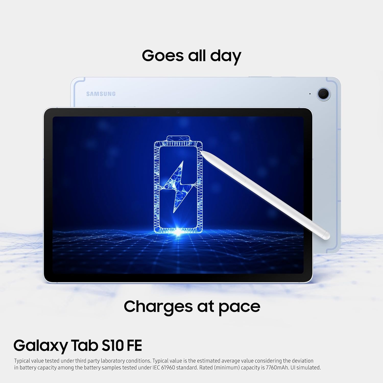 Thumbnail 5 de Samsung Galaxy Tab S10 FE (S Pen included) 10.9" Wi‑Fi Android Tablet, 256GB/8GB, Grey – UK version with 3-year extended warranty