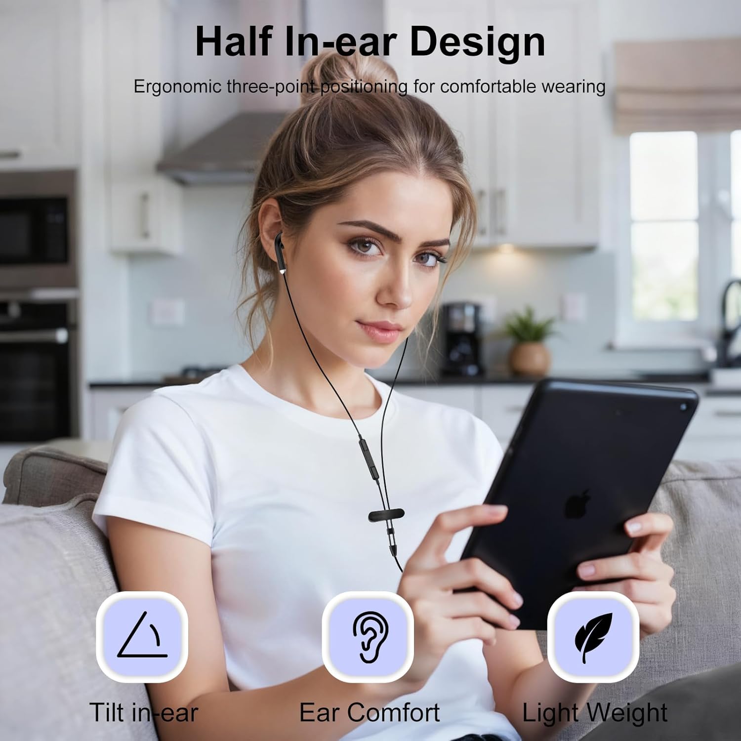 Thumbnail 4 de AILKIN USB-C Kopfhörer mit Kabel – In-Ear Headset mit Mikrofon, kompatibel mit Samsung Galaxy, iPhone und Google Pixel