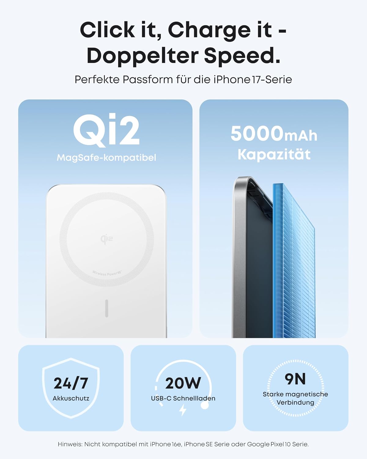 Detalle 2 de Anker Nano Powerbank 5000 mAh Magnet-Powerbank