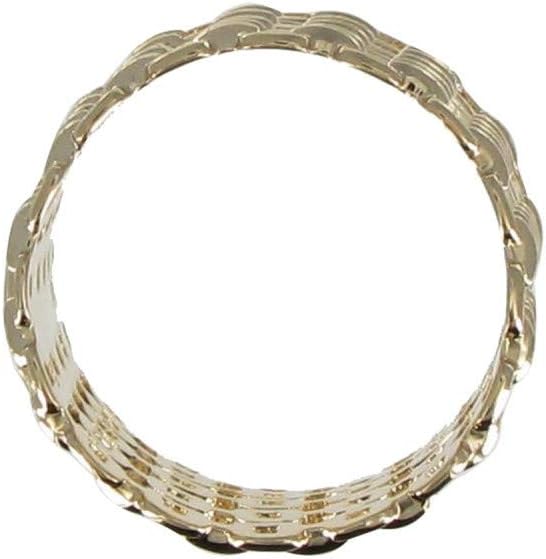 Thumbnail 2 de Les Poulettes Bijoux - Bague plaqué or en tube de chaînes (livrée en écrin)