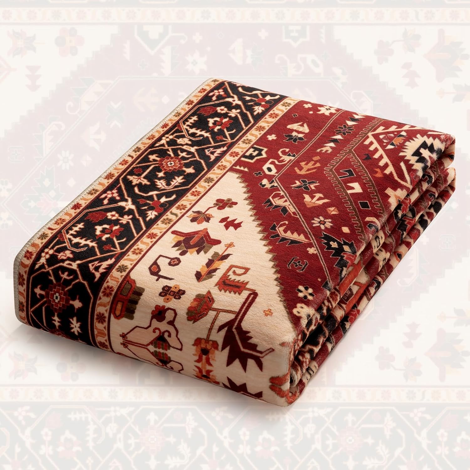 Thumbnail 6 de SERISSA 5x7 Boho Area Rug — Washable, Non-Slip, Ultra-Soft Vintage Oriental Print
