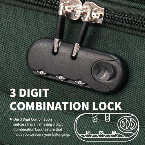 Thumbnail 5 de FLYMAX Cabin Carry-On Flight Bag – 55x35x20cm, 4-Wheel Lightweight Luggage with TSA Lock