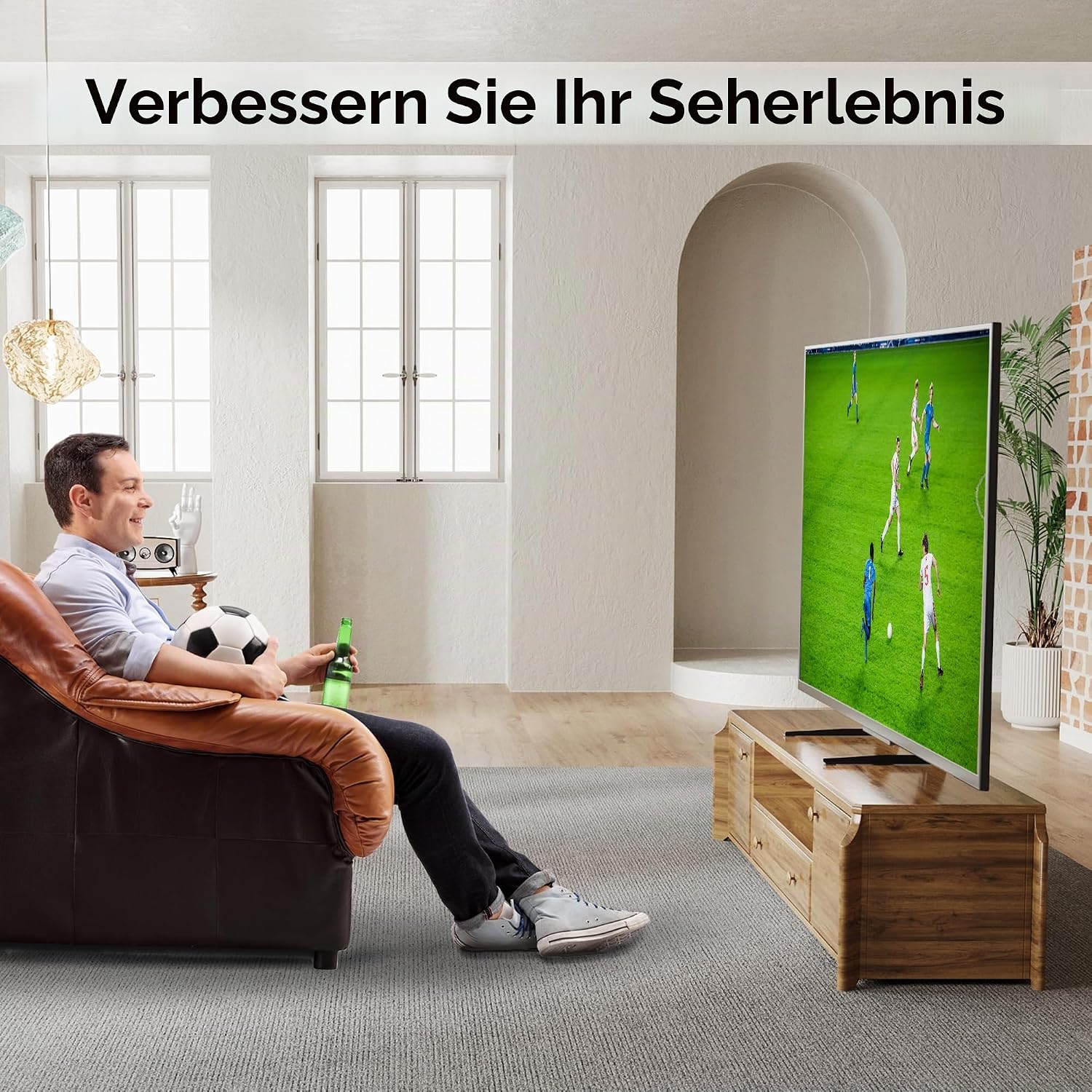Thumbnail 6 de BONTEC TV Standfuß 22–65 Zoll höhenverstellbar
