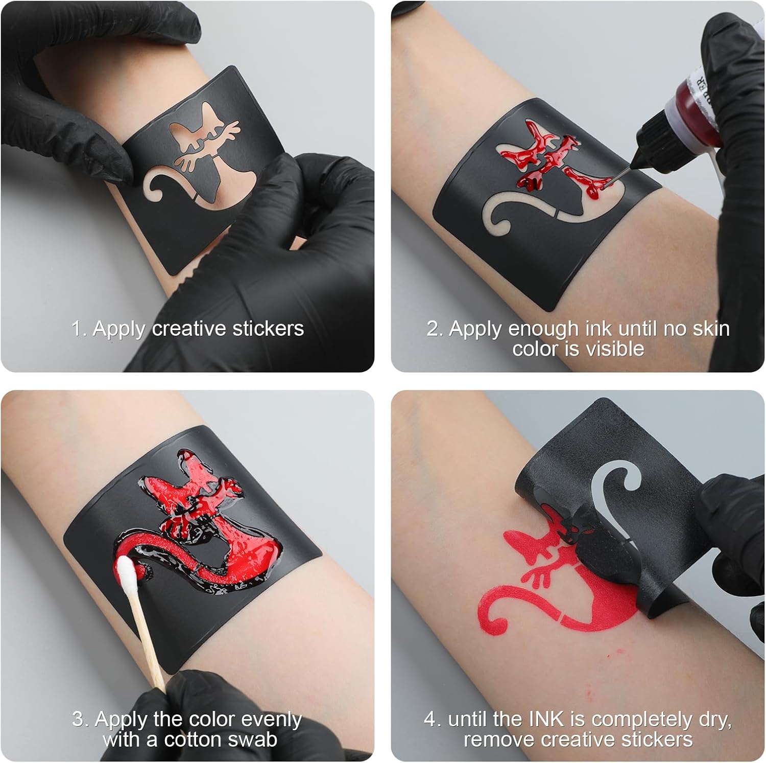 Thumbnail 2 de Kit Tatouage Éphémère 12 Encres Professionnelles