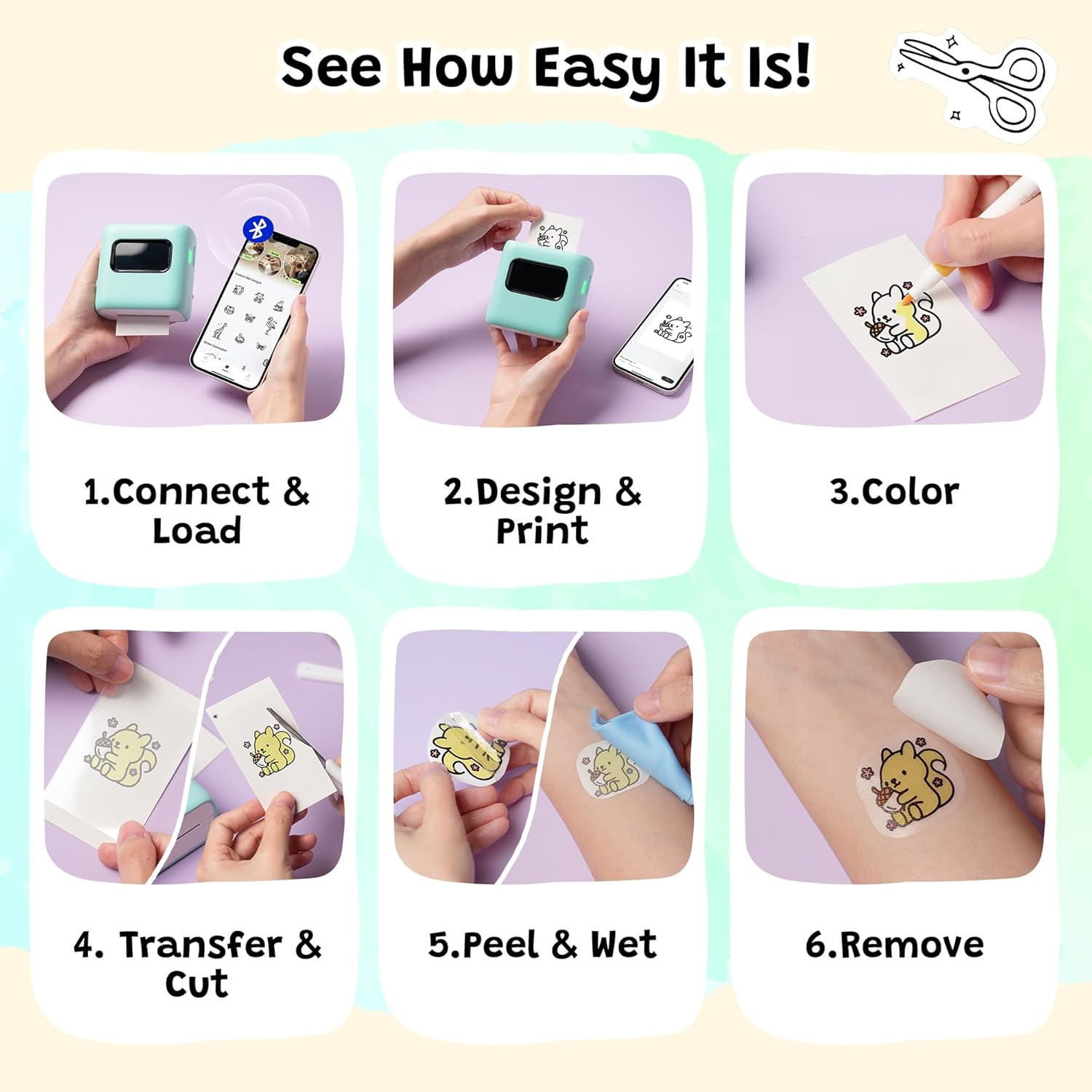 Thumbnail 2 de TATTMUSE Imprimante à Tatouage pour Enfants