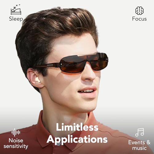 Thumbnail 8 de taopodo Bouchons d’oreilles réutilisables pour dormir, silicone souple, jusqu’à 45 dB