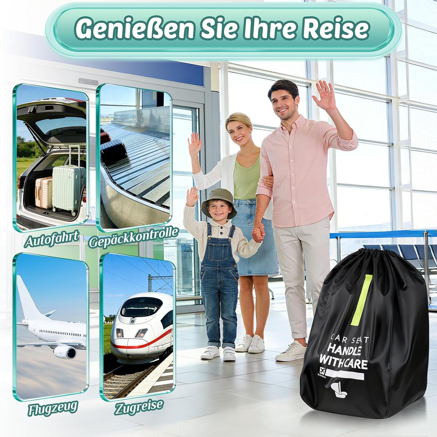 Thumbnail 1 de Transporttasche für Kindersitz Reisetasche für Babyschale