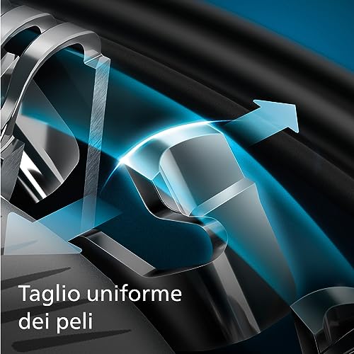 Detalle de Rasoio Elettrico Philips serie 5000 S5465/18 – Wet & Dry, rifinitore di precisione e custodia da viaggio