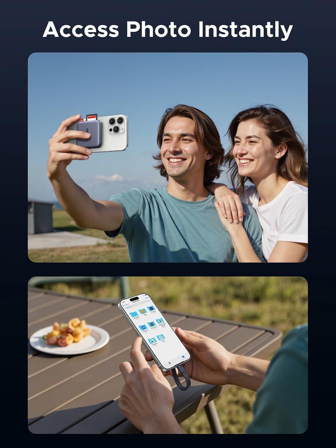 Thumbnail 2 de UGREEN SD Card Reader 4.0 with USB‑C, 312MB/s and 100W PD charging