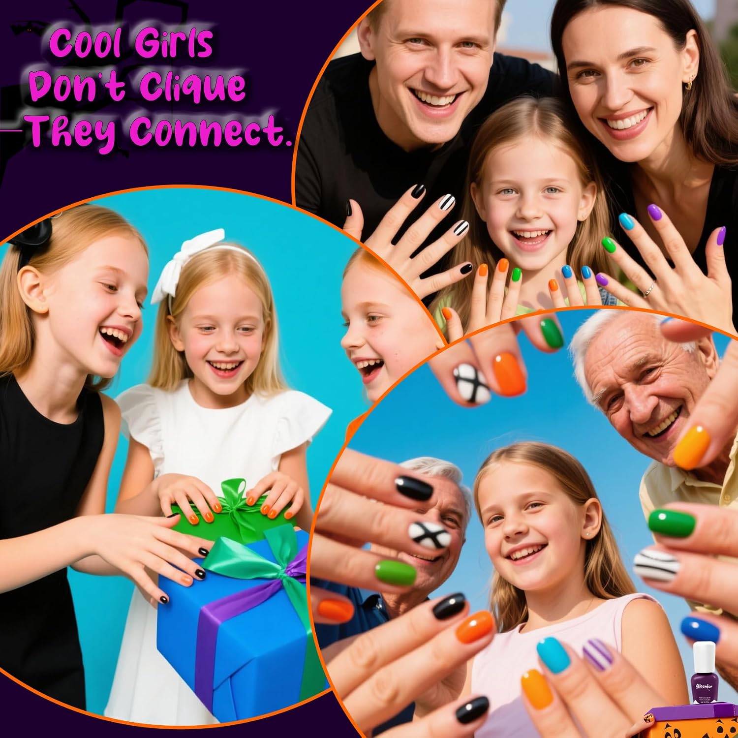Thumbnail 6 de Aieenjor COOL GRIL Party Kinder-Nagellack Set (6 Farben) ab 2 Jahren – wasserbasiert, abziehbar