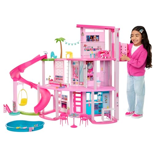 Detalle de Mattel HMX10 Barbie Dreamhouse 2023, 3 plantas