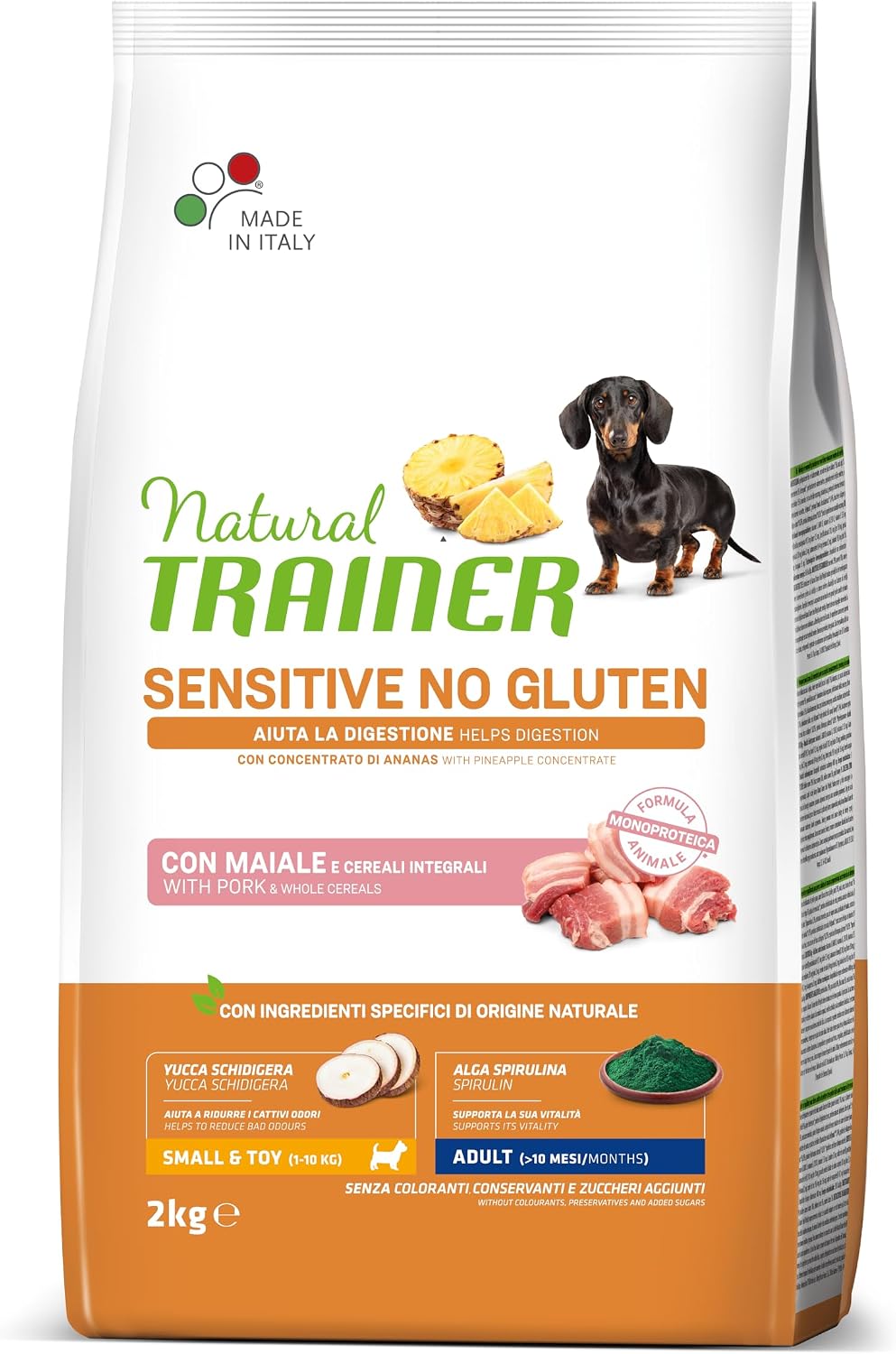 Detalle de Trainer Sensitive No Gluten Adult con Salmone e Cereali Integrali – 12 kg