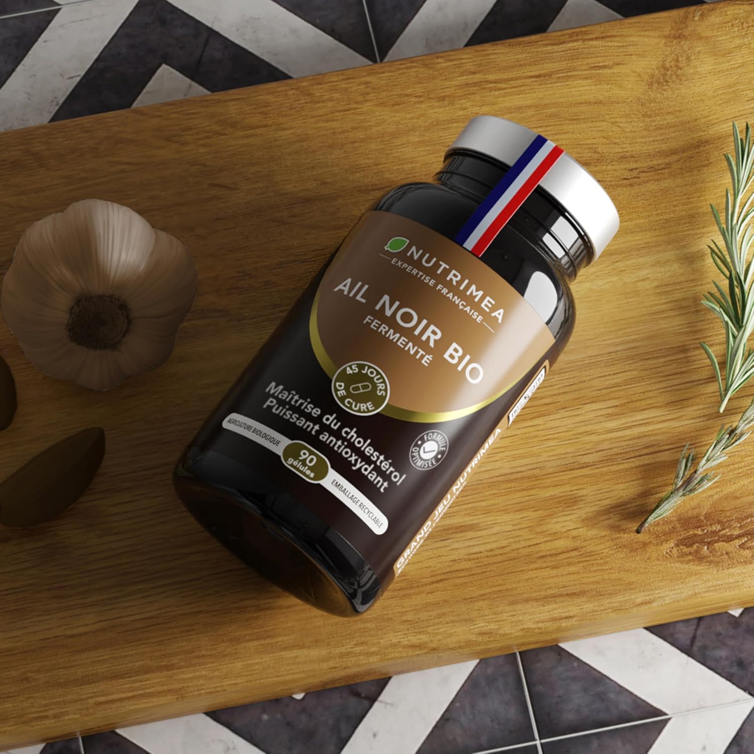 Thumbnail 5 de Nutrimea AIL NOIR – Fermenté BIO 1000 mg (extrait 4:1, standardisé S-allyl-cystéine) – 90 gélules vegan