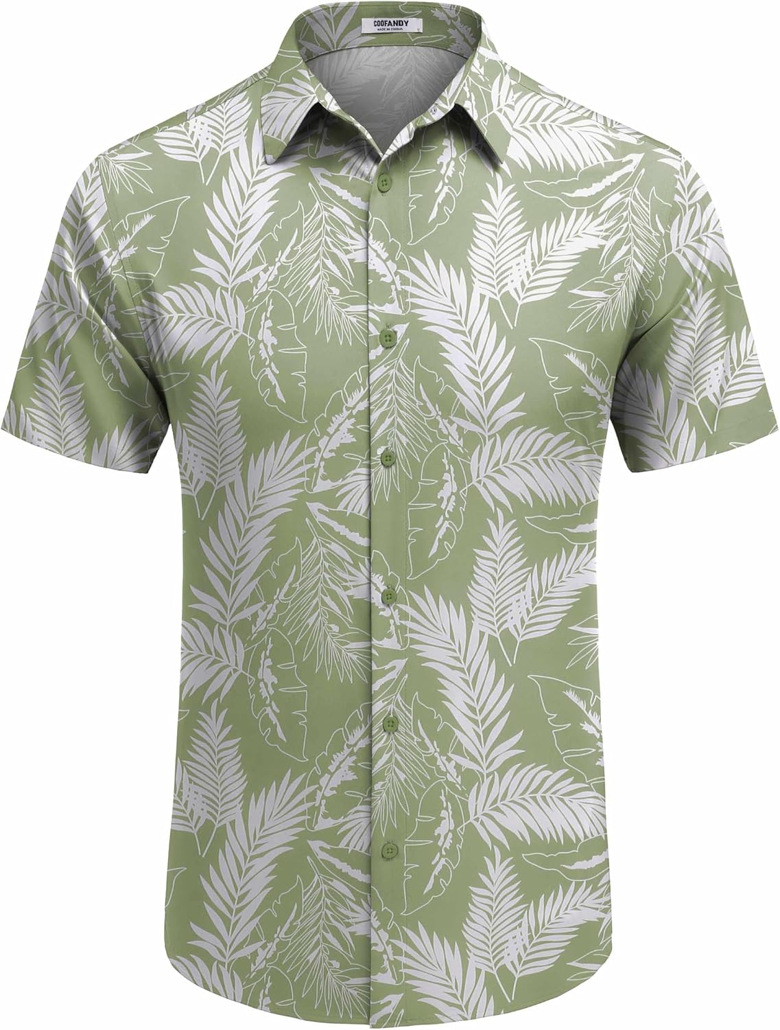 Thumbnail 6 de COOFANDY Men's Hawaiian Shirt, Short-Sleeve Button-Down with Tropical Print