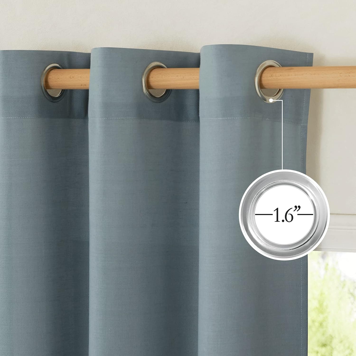 Thumbnail 4 de NICETOWN Linen Flax 92" Semi Sheer Curtains 🪟