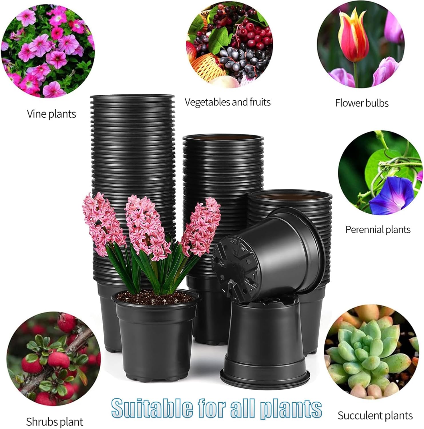 Detalle 2 de YELINTIAN Seedling Pots 4.13-inch