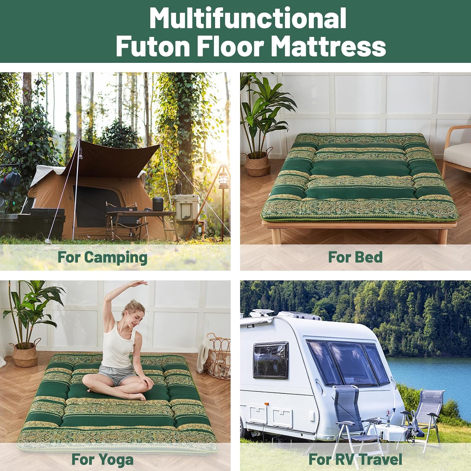 Thumbnail 5 de Zelladorra Japanese Floor Mattress Twin, Tatami Futon