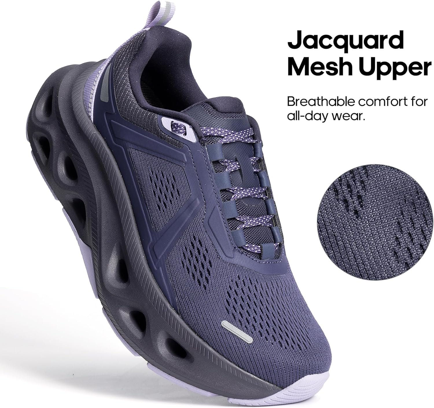 Thumbnail 4 de NORTIV 8 Women's Cushioning Walking Shoes: Breathable, Non-Slip Comfort for Daily Workouts