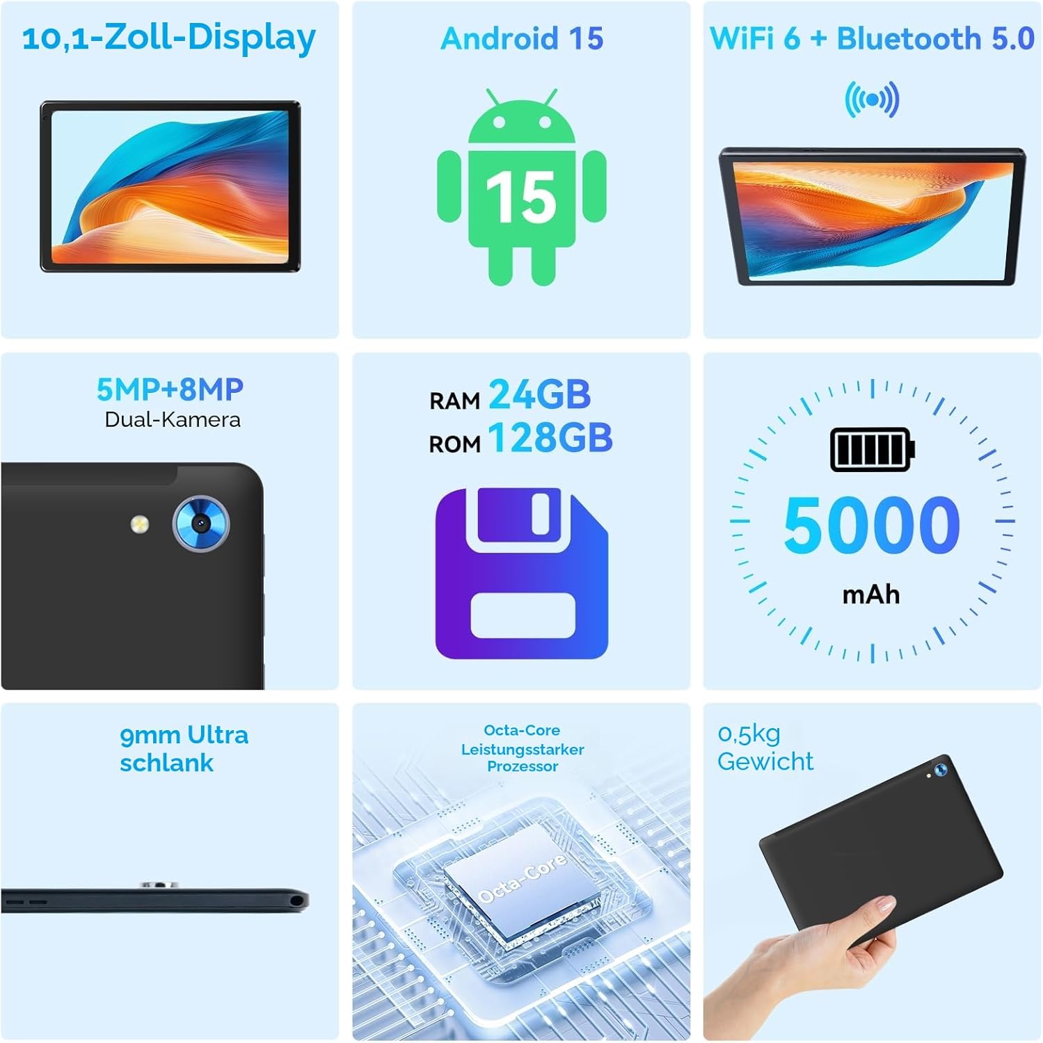 Detalle 2 de Whitedeer Tablet Android 10 Zoll