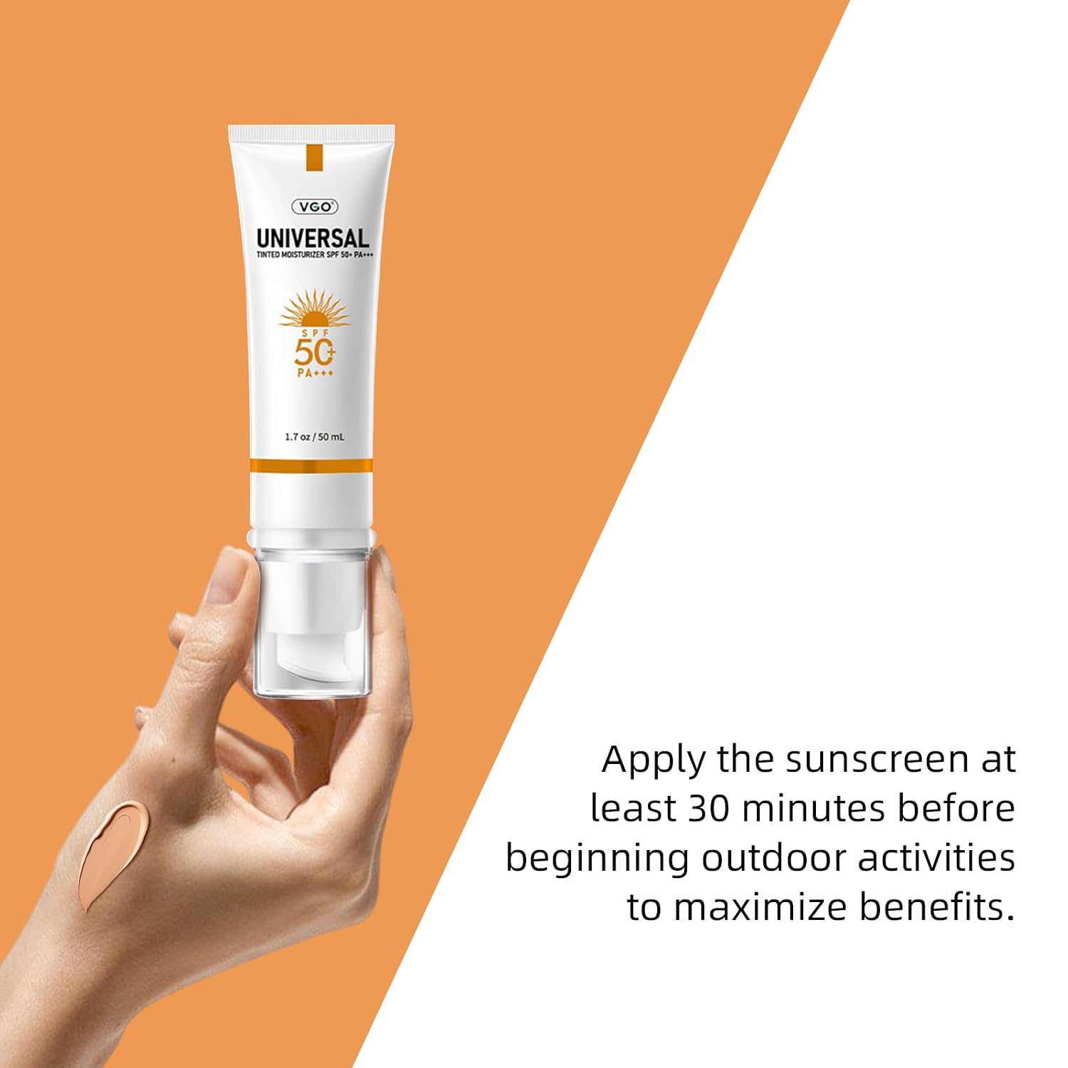 Detalle 2 de VGO Tinted Sunscreen SPF 50 50ml