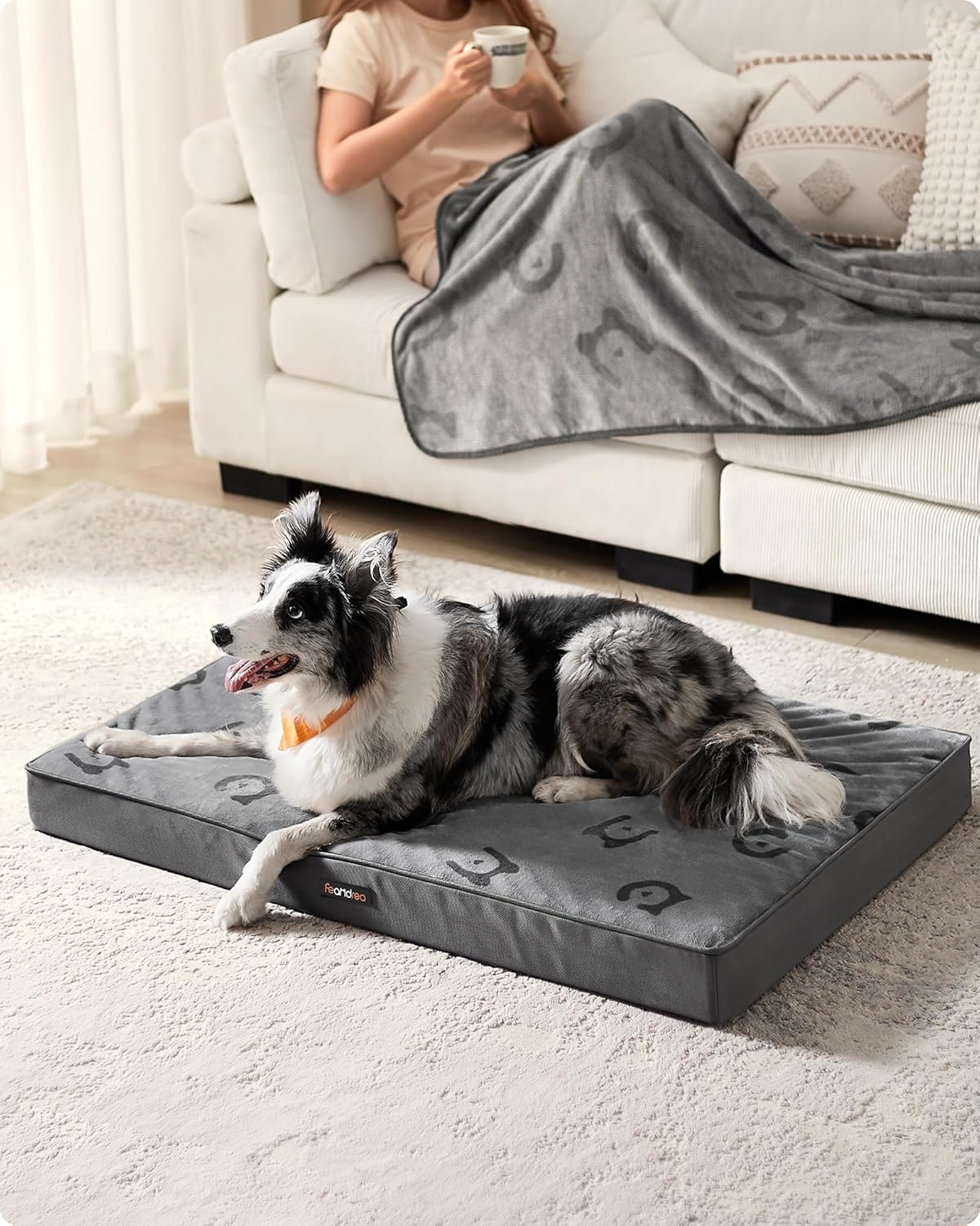 Thumbnail 1 de Feandrea Orthopedic Dog Bed Large (XL) – Egg Crate Foam, Waterproof Cover
