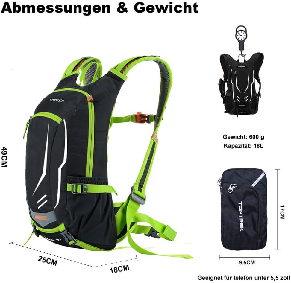 Thumbnail 2 de Toptrek 18L Fahrradrucksack leicht