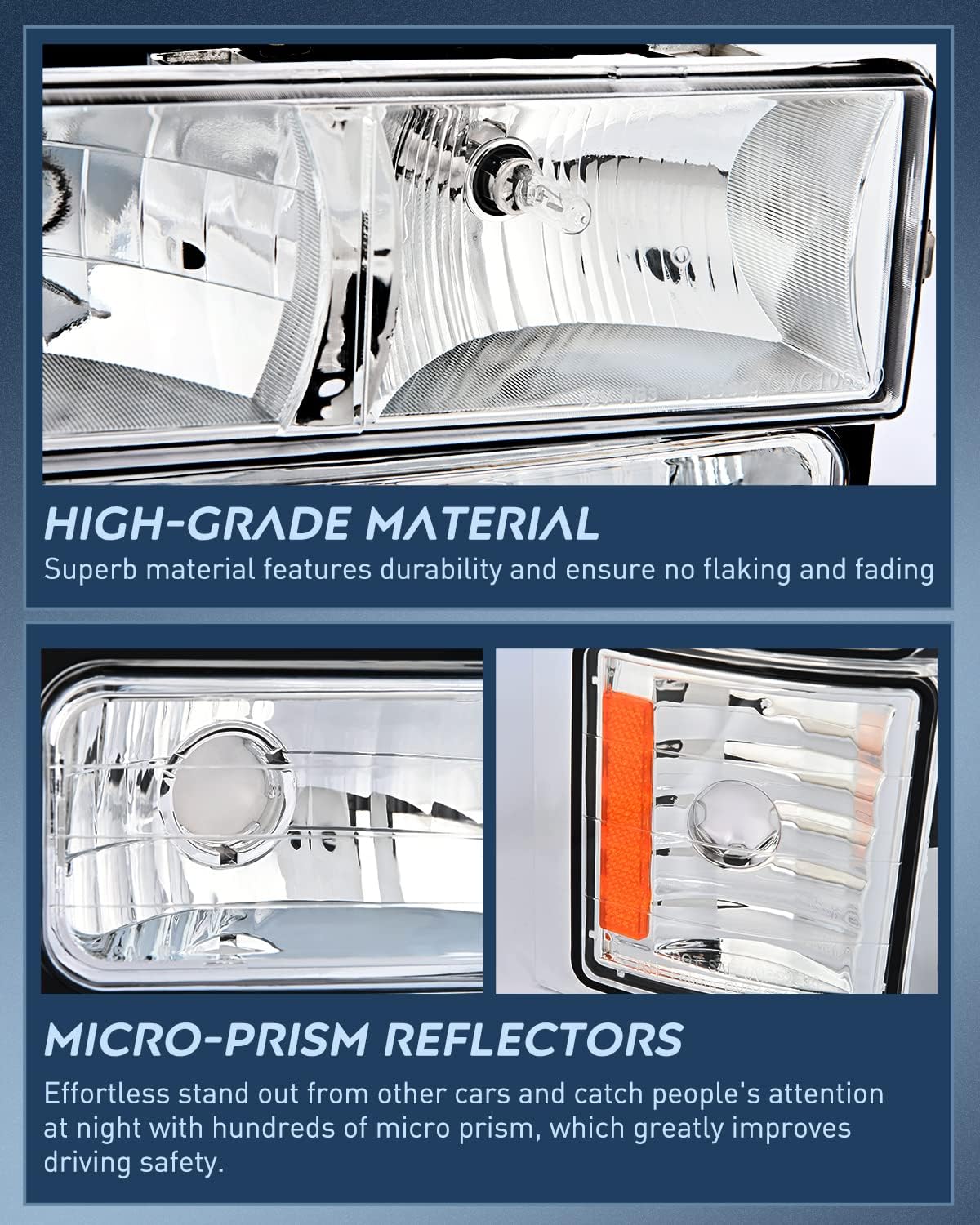 Thumbnail 5 de Nilight Headlight Assembly for 1994-1998 Chevy