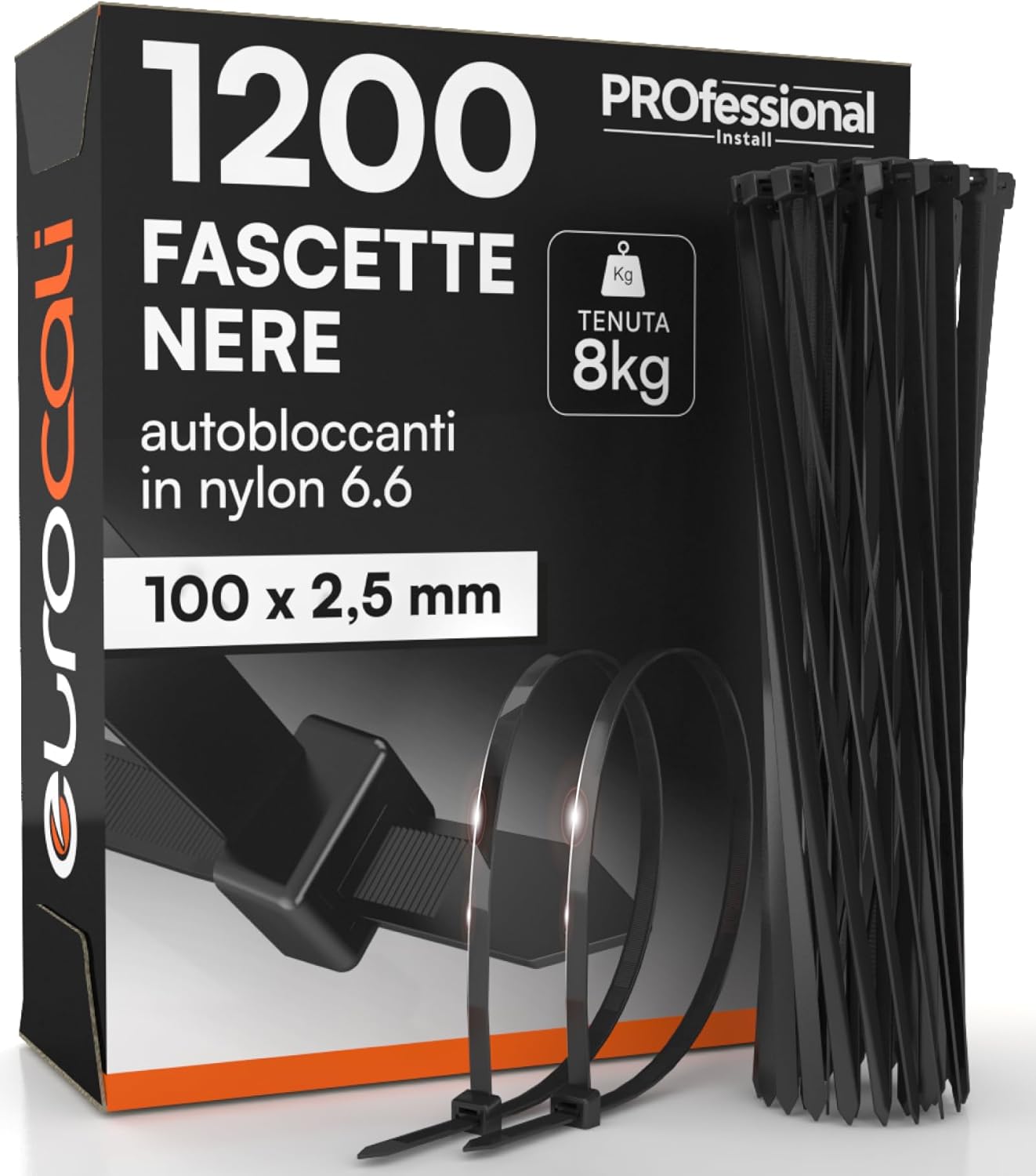 Thumbnail 6 de Lot de 400 colliers de serrage en nylon 6,6 150 x 4,5 mm – noir, résistance élevée et autostop anti-dents