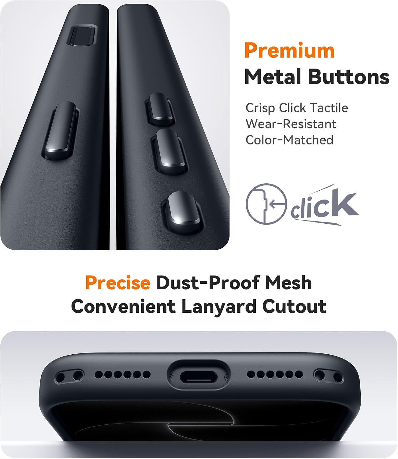 Thumbnail 6 de JUESHITUO iPhone 18 Pro Max Case, Clear Black with MagSafe Compatibility