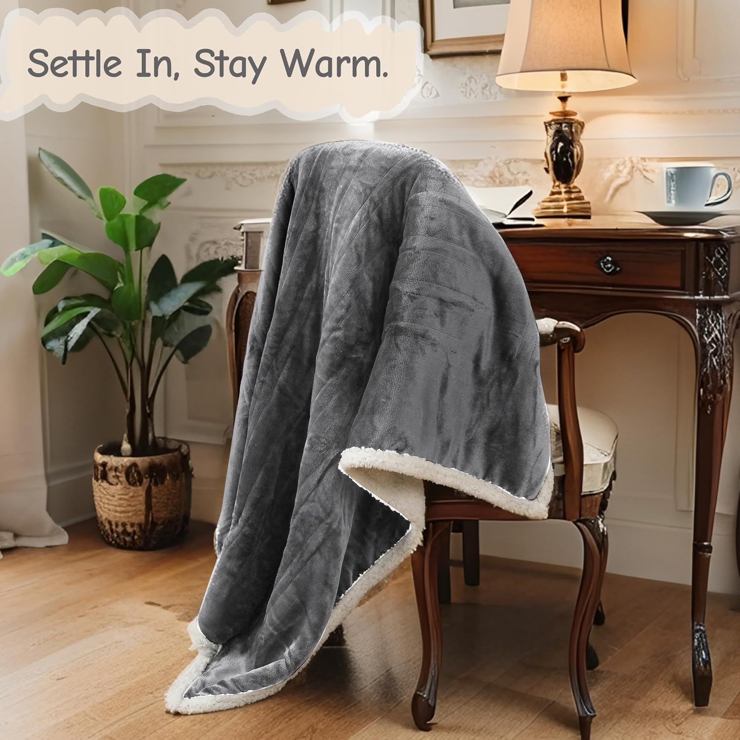 Thumbnail 4 de Electric Heated Blanket Full Size 72"x84" with Overheat Protection