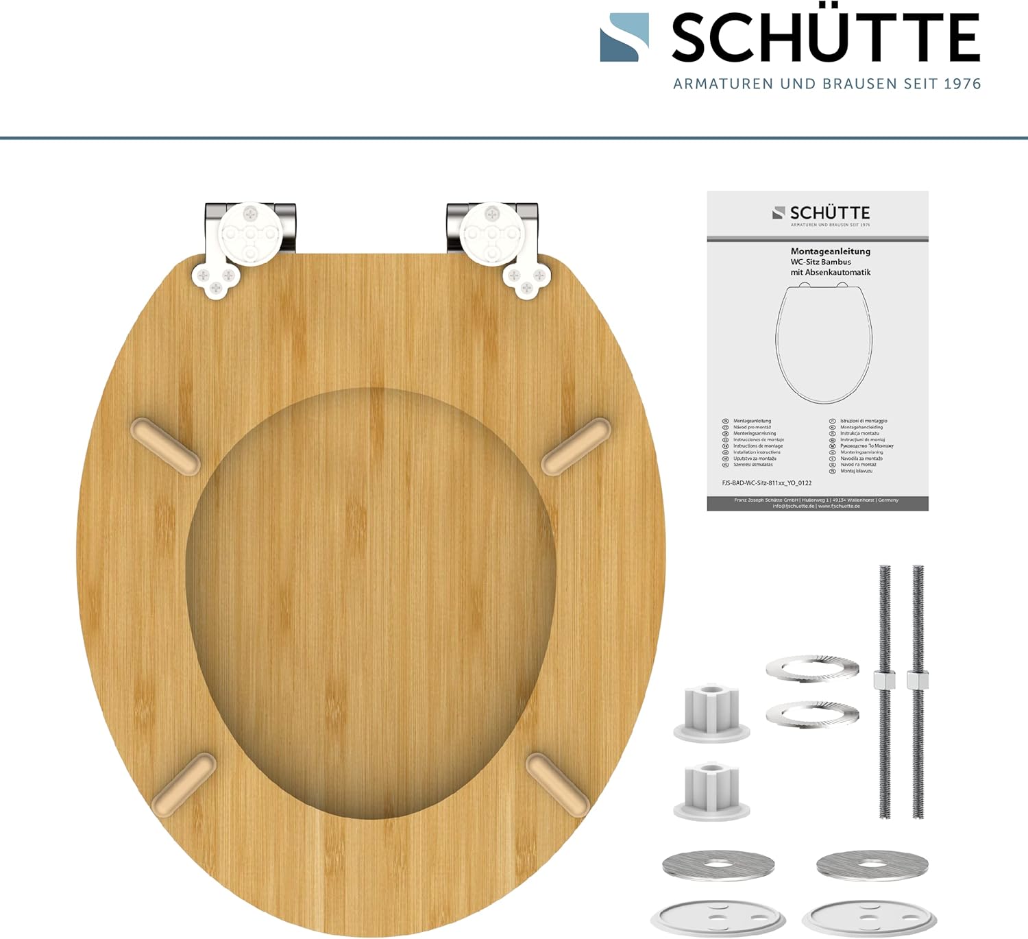 Thumbnail 6 de SCHÜTTE Abattant WC Bamboo avec frein de chute – durable et robuste, jusqu’à 150 kg