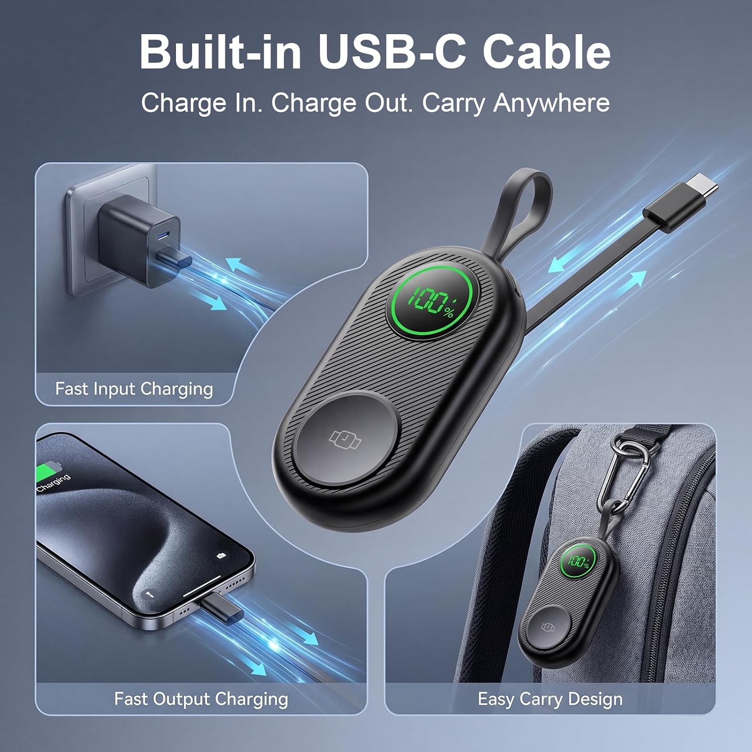 Detalle 2 de Portable Apple Watch Charger 2500mAh