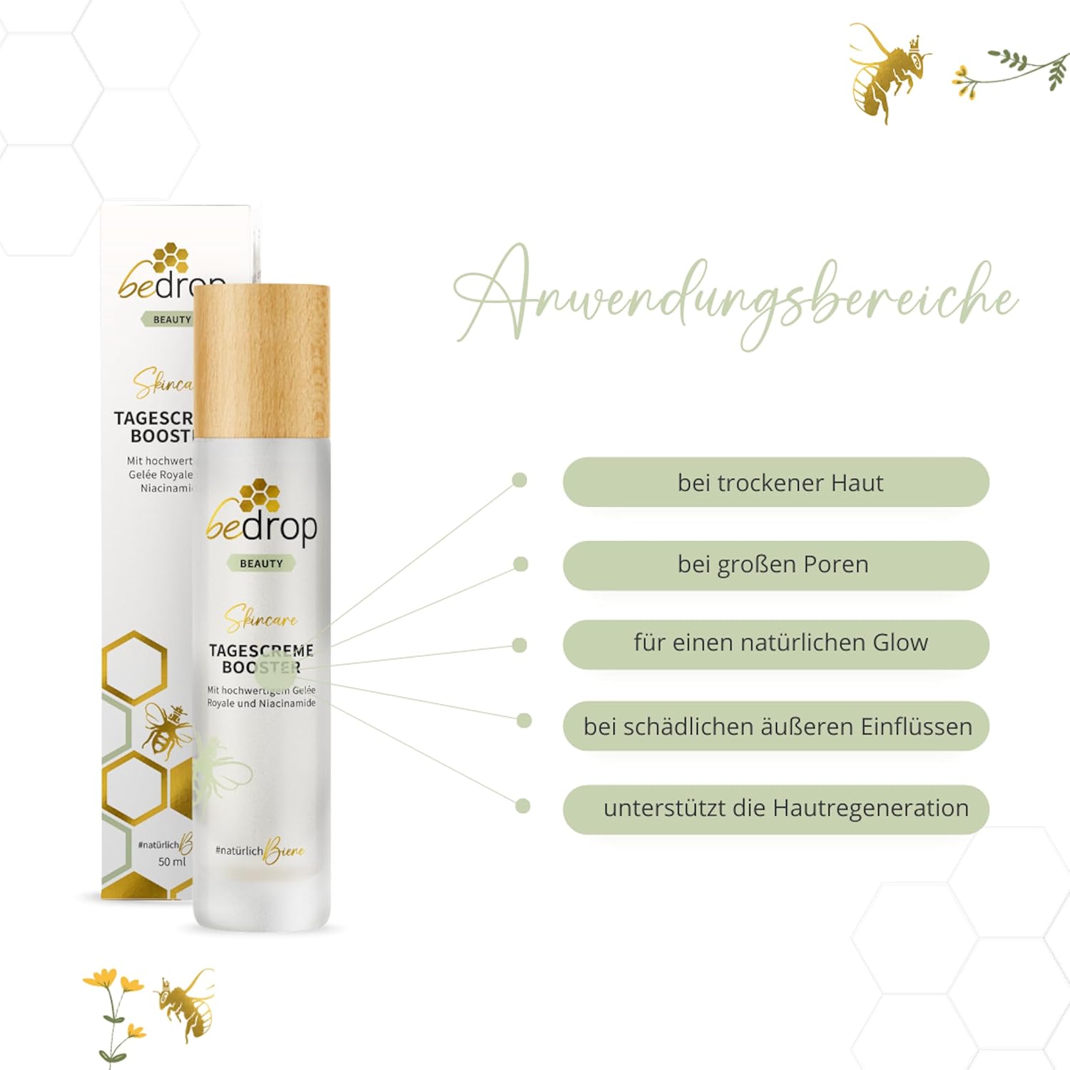 Thumbnail 3 de bedrop Tagescreme Booster Gelée Royale Niacinamide 50 ml